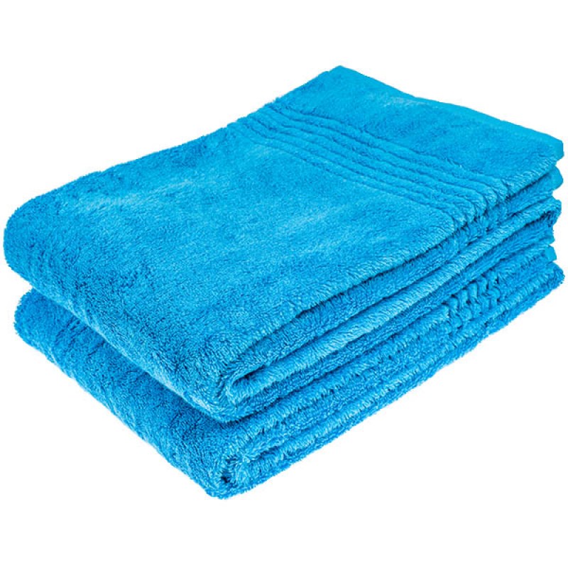 Voor een dagje uit Uitmaken Absurd Bamboe Handdoek, Blauw, 70x140 cm, 600 gr m2 - Bamboe Badlakens