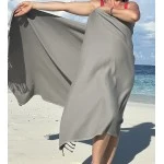 Extra Large Hamamdoek – Voor Strand, Sauna & Meer |95 x 215 cm | Grijs
