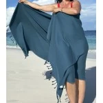 Extra Large Hamamdoek – Voor Strand, Sauna & Meer |95 x 215 cm | Grijs