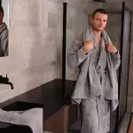 Bamboe Badjas, Grijs van Badstof