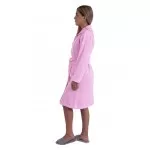 Dames Badjas met ritssluiting van Bamboe, Roze