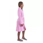Dames Badjas met ritssluiting van Bamboe, Roze