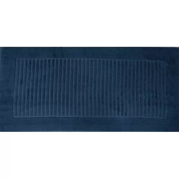 Badmat van Bamboe Badstof  Petrol blauw
