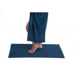 Badmat van Bamboe Badstof  Petrol blauw