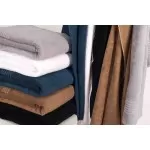 Bamboe Handdoek, Zwart, 140x70 cm, 600 gr m2