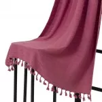 Hamamdoek van Bamboe , Rood, 85x160cm Hamamdoek van Bamboe , Rood, 85x160cm