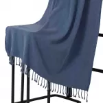 Hamamdoek,Stonewashed, Denim, Blauw, 90x175 cm.