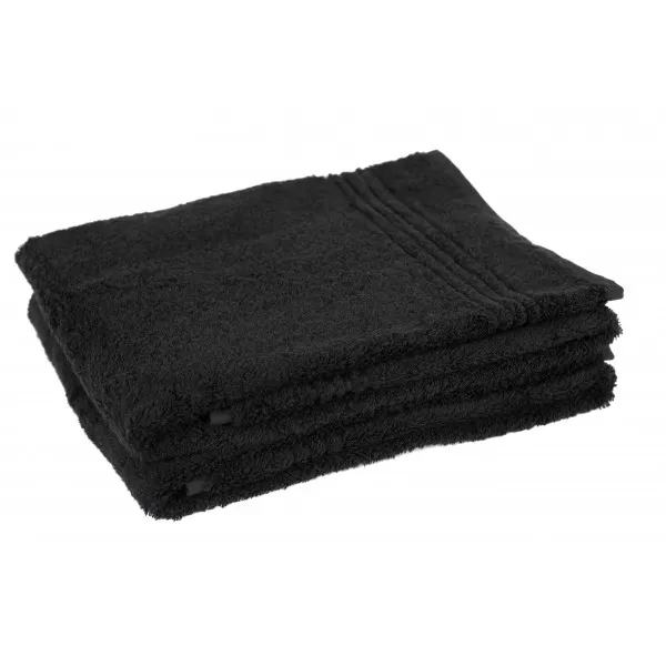 Zwarte Bamboe Handdoek 100x50 cm, 600gr m2