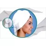 Haarhanddoek , Hoofdhanddoek van bamboe, Wit
