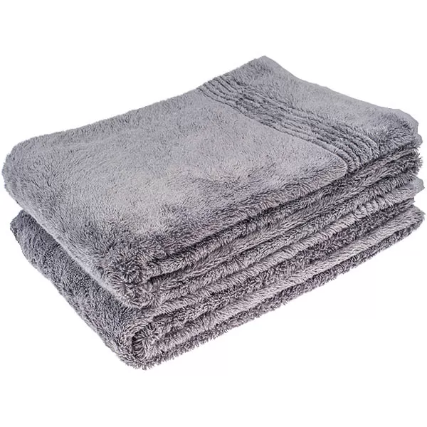 Bamboe Handdoek, Grijs, 140x70 cm, 600 gr m2