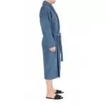 Bamboe  Badjas Petrol Blauw